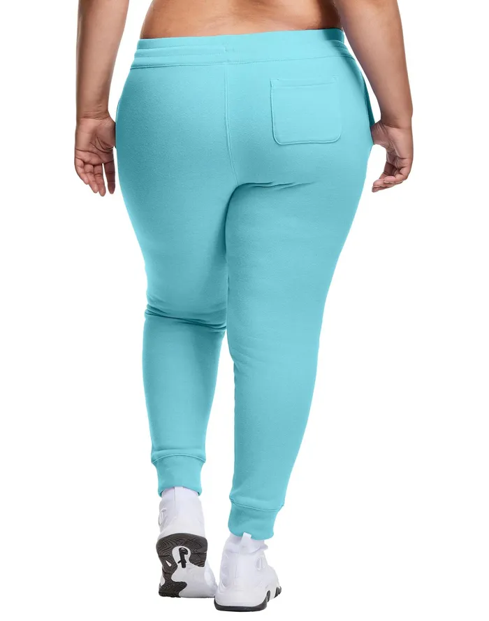 Reverse Weave Joggers C Logo 29034 Plus Size Aquarelle Blue Light Women Champion Pants