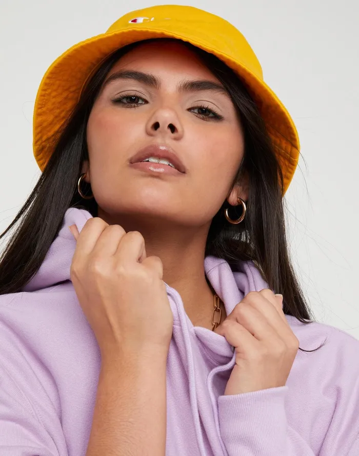 Reverse Weave Oversized Hoodie C Logo Pale Iris Purple Women Champion Hoodies and Sweatshirts