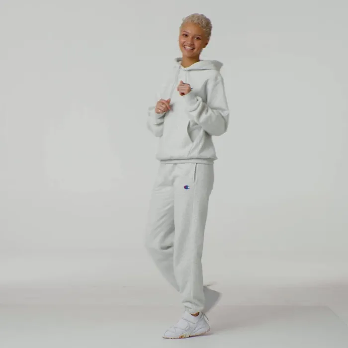 Reverse Weave Oversized Hoodie C Logo Pale Iris Purple Women Champion Hoodies and Sweatshirts