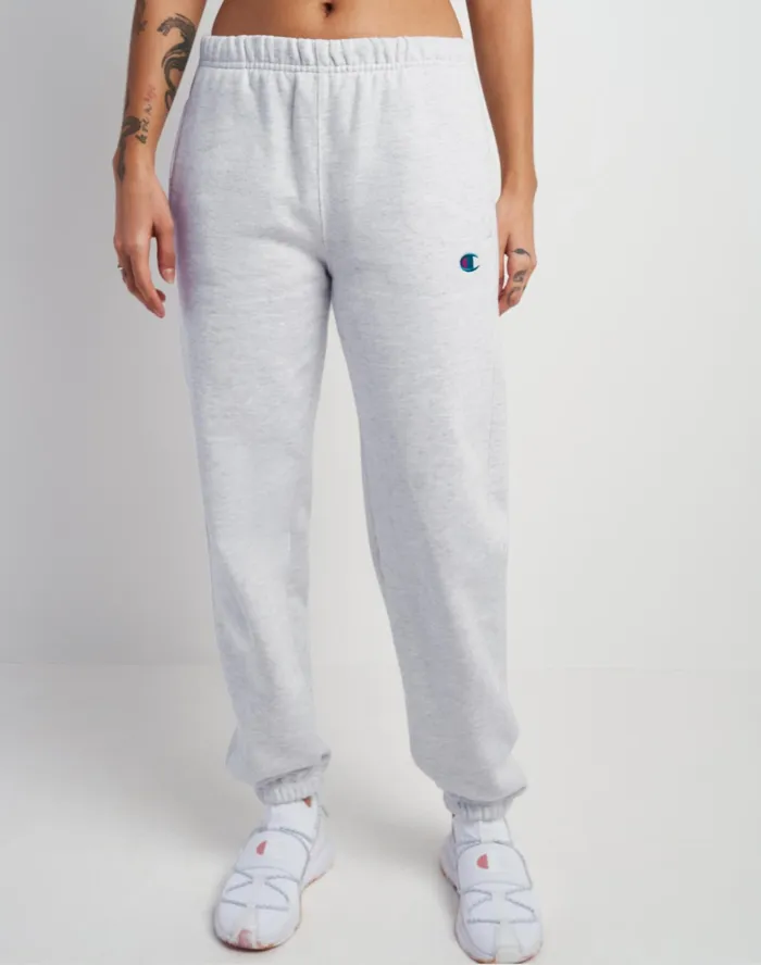 Reverse Weave Sweatpants C Logo 30034 Silver Grey Women Champion Pants