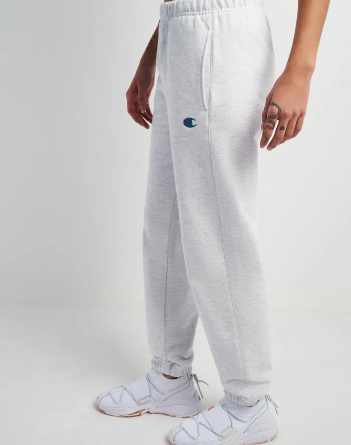 Reverse Weave Sweatpants C Logo 30034 Silver Grey Women Champion Pants