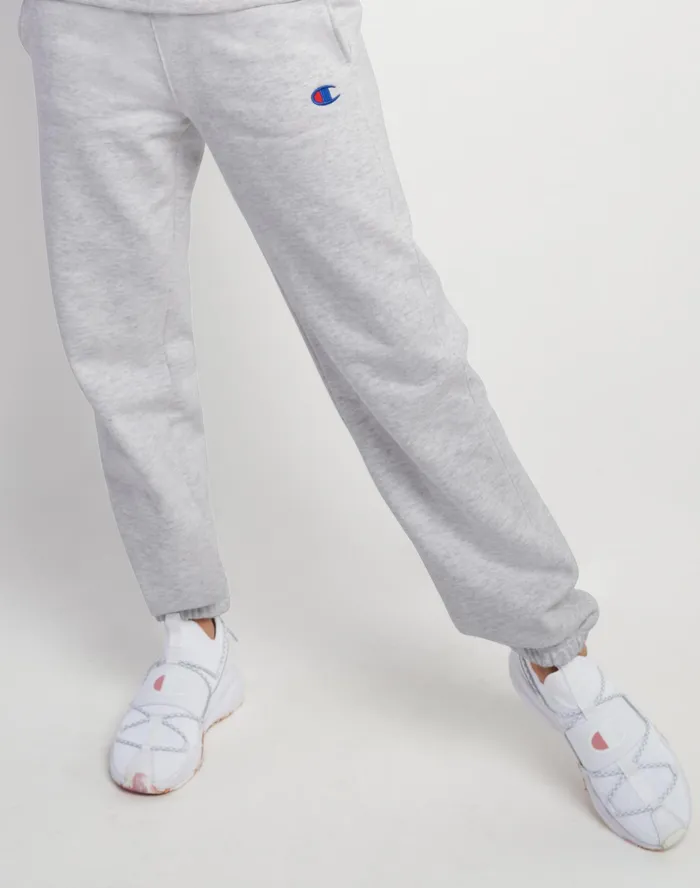 Reverse Weave Sweatpants C Logo 30034 Silver Grey Women Champion Pants