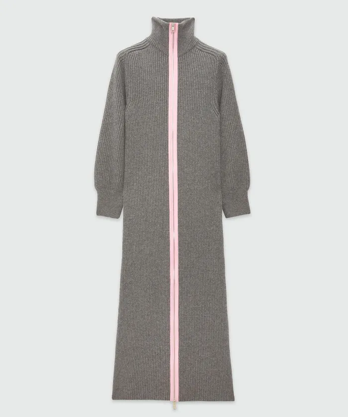 Ribbed Knit Long Dress Women MSGM Dresses