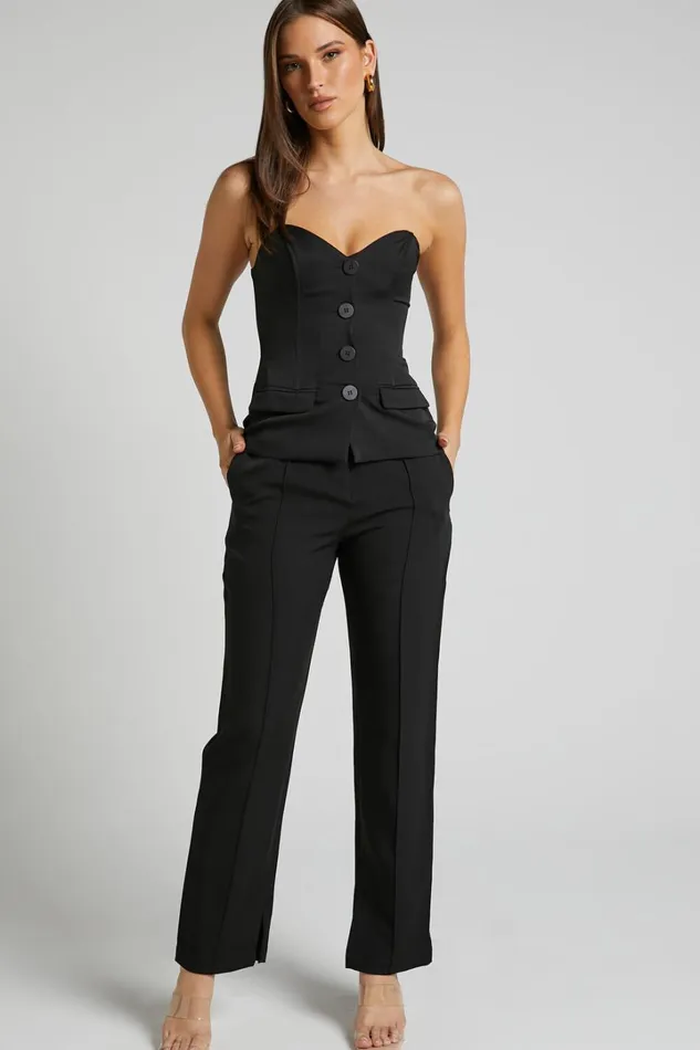 Rogers Pants 8211 High Waisted Pants In Black Women Showpo Pants
