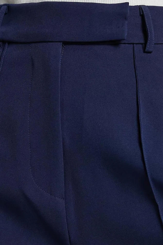 Rogers Pants 8211 High Waisted Pants In Navy Women Showpo Curve Clothes