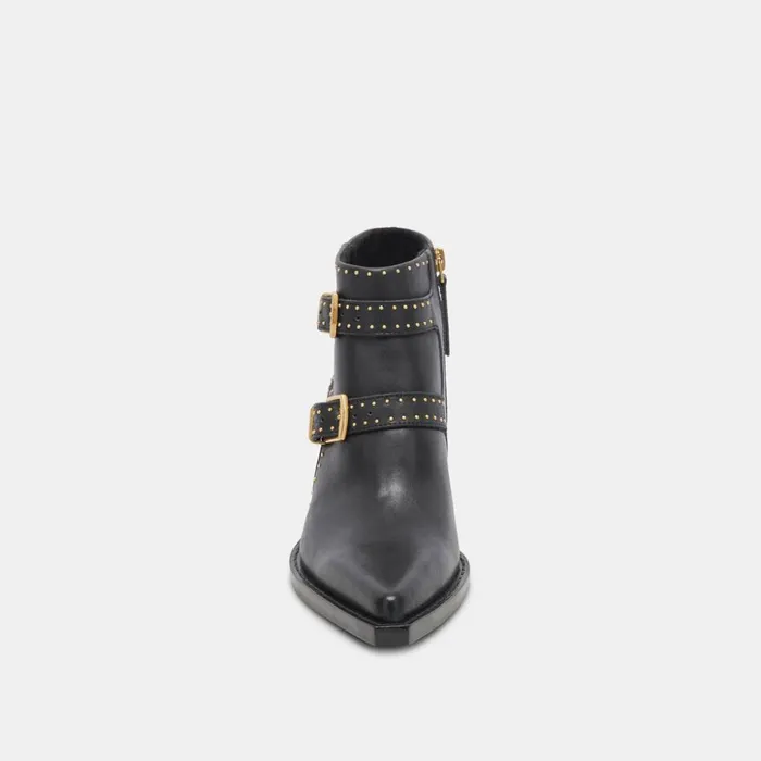 Ronnie Booties Black Leather Women Dolce Vita Boots and Booties