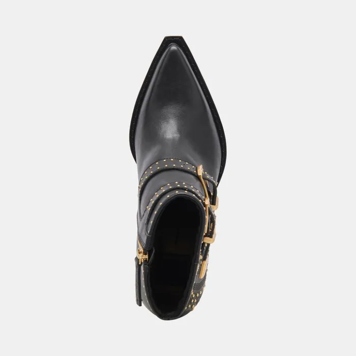 Ronnie Booties Black Leather Women Dolce Vita Boots and Booties