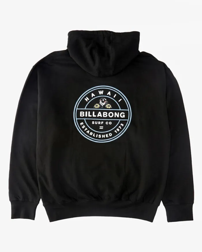 Rotor Rooster Hoodie Black Men Billabong Hoodies and Fleece
