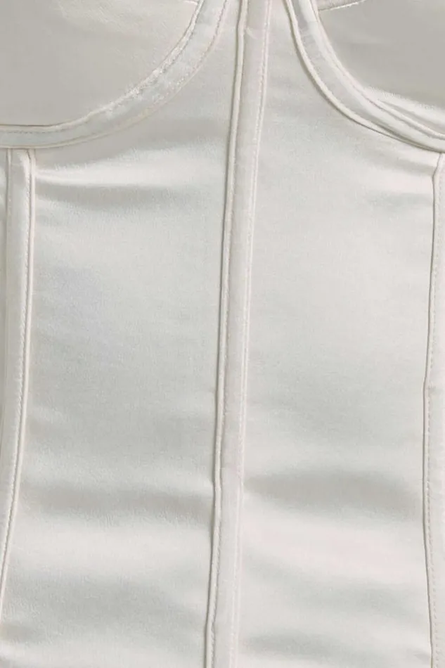 Runaway The Label 8211 Oura Bustier In Ivory Women Showpo Tops