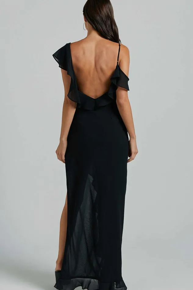 Runaway The Label 8211 Vacanza Midi Dress In Black Women Showpo Dresses