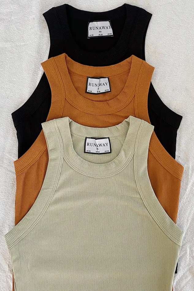 Runaway The Label Basic Staple Tank Pistachio Staple Tank Pistachio 8211 Women