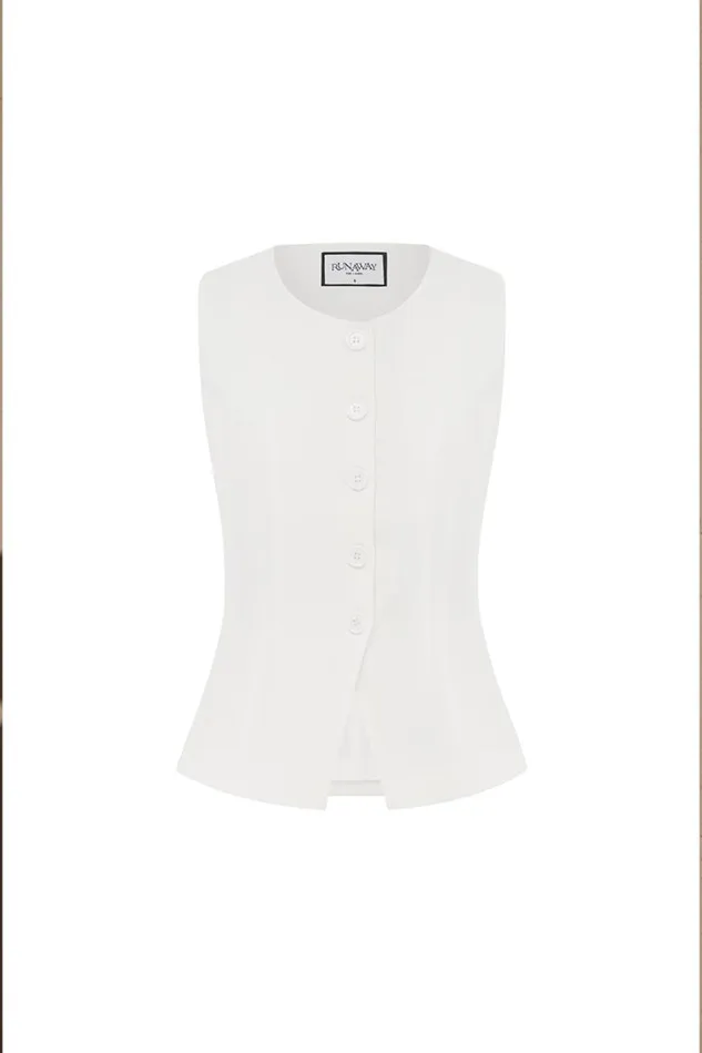Runaway The Label Basic WILMA TOP White 8211 Women