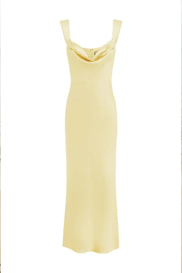 Runaway The Label Bridesmaids Dresses MARGOT MAXI DRESS Lemon 8211 Women