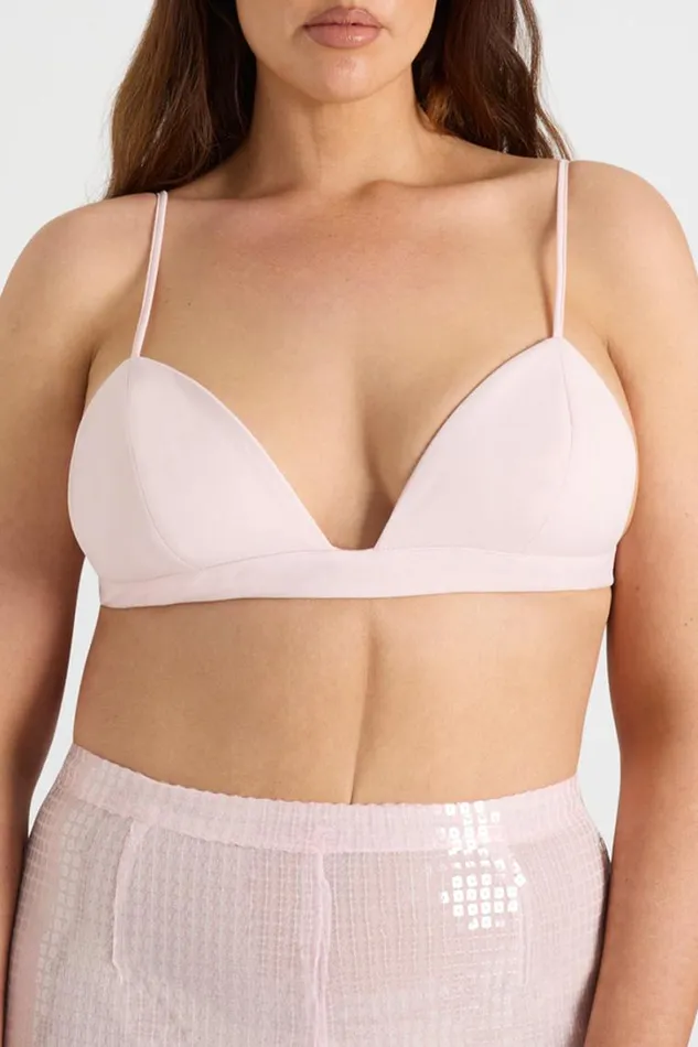Runaway The Label Crops THE BRA TOP Pink 8211 Women Runaway The Label Crops THE BRA TOP Pink 8211 Women