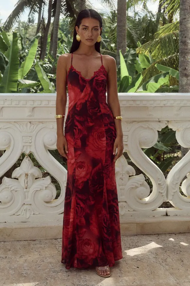 Runaway The Label Maxi Dresses AMINAH MAXI DRESS Giovana Print 8211 Women