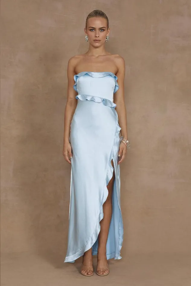 Runaway The Label Maxi Dresses LORENA MAXI DRESS Ice Blue 8211 Women