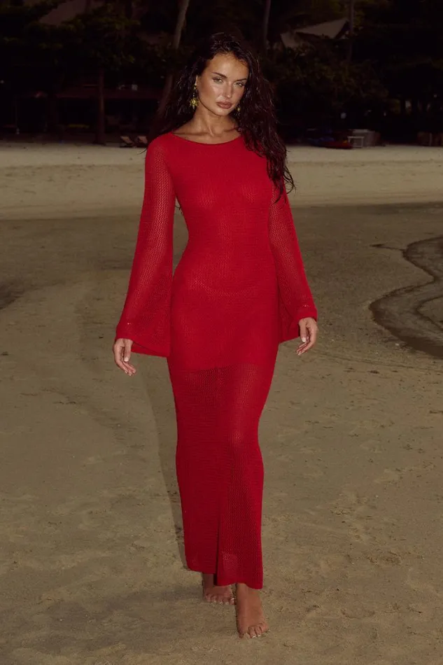 Runaway The Label Maxi Dresses ROSALIE MAXI DRESS Red 8211 Women