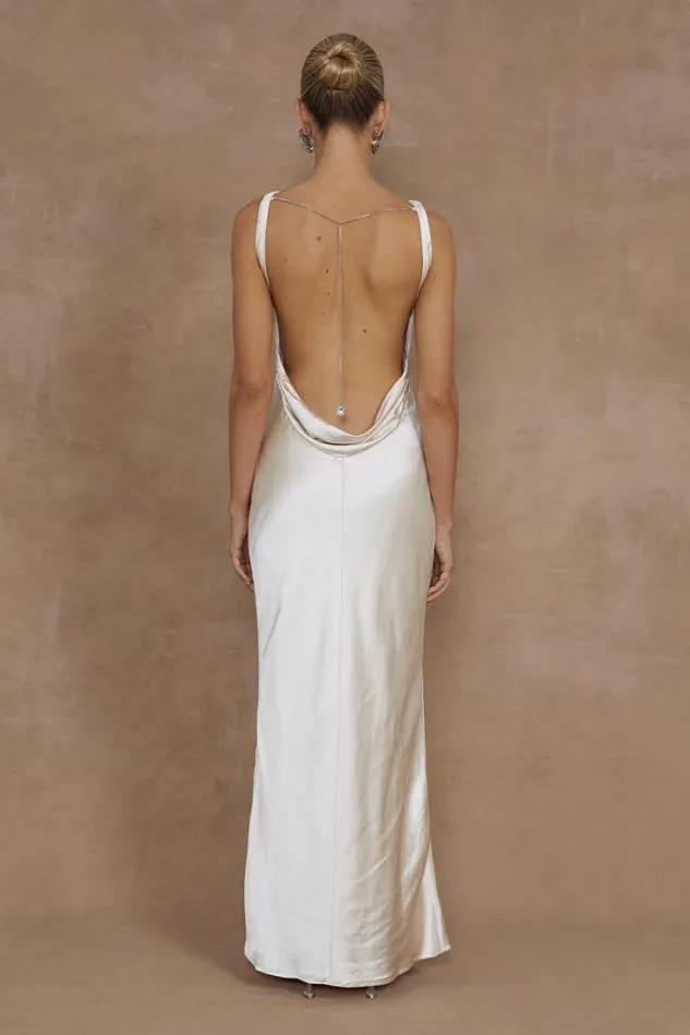 Runaway The Label Maxi Dresses SAMSARA DRESS Champagne 8211 Women