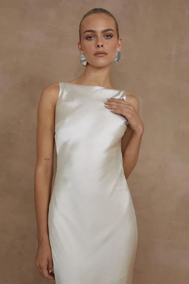 Runaway The Label Maxi Dresses SAMSARA DRESS Champagne 8211 Women
