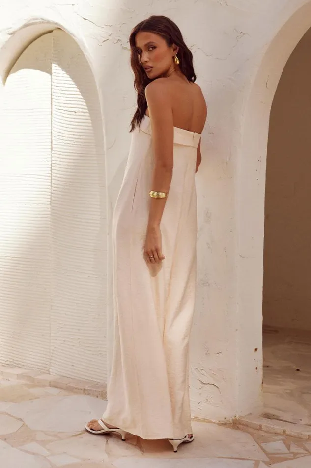 Runaway The Label Maxi Dresses SAPHIRA MAXI DRESS Stone 8211 Women