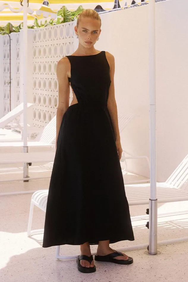 Runaway The Label Midi Dresses BELA MIDI DRESS Black 8211 Women