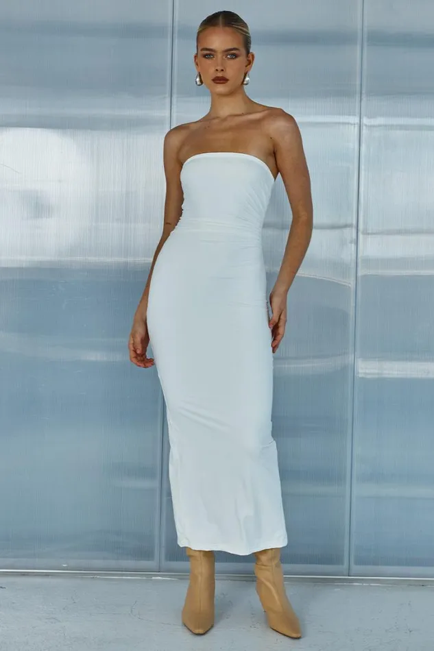 Runaway The Label Midi Dresses EDDIE MIDI DRESS White 8211 Women
