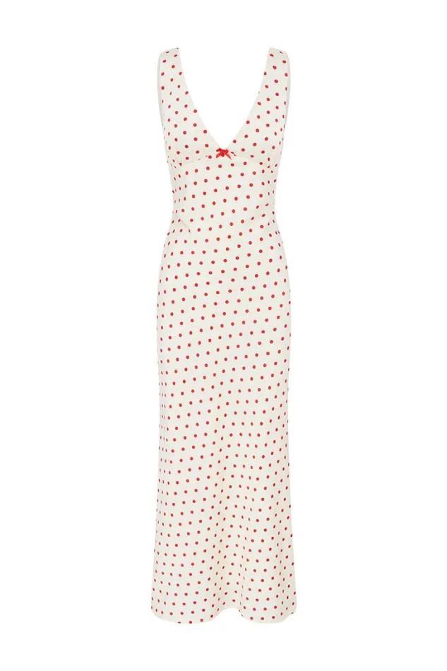 Runaway The Label Midi Dresses LIVI MIDI DRESS Whitered 8211 Women