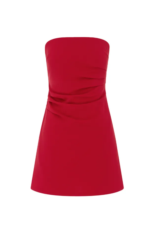 Runaway The Label Mini Dresses CAIRO MINI DRESS Cherry Red 8211 Women