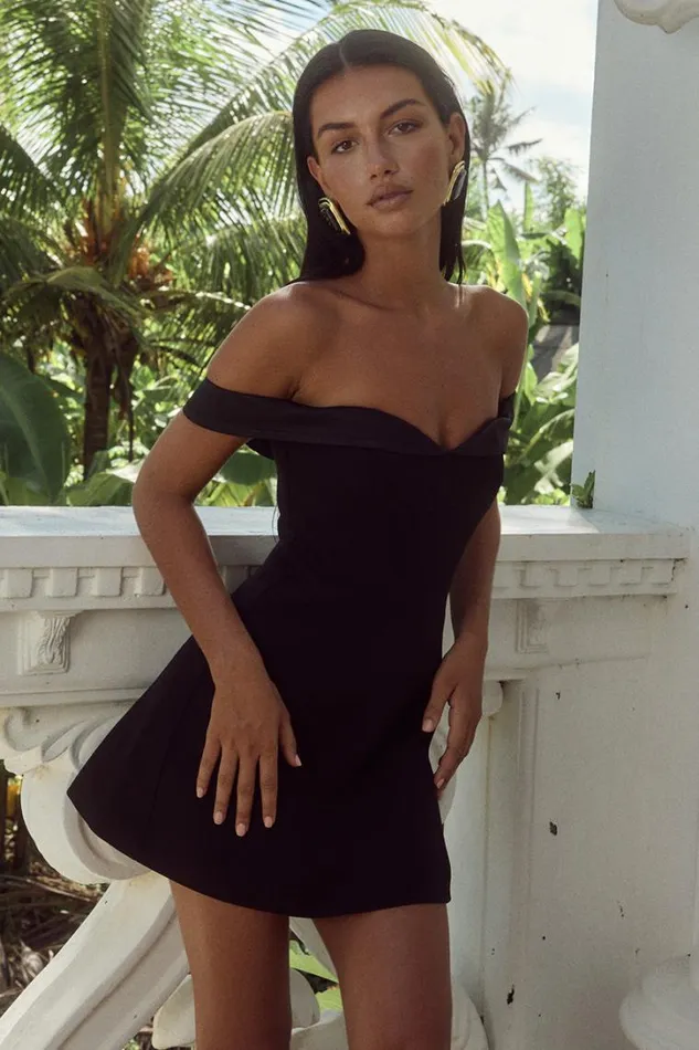 Runaway The Label Mini Dresses EBONY MINI DRESS Black 8211 Women