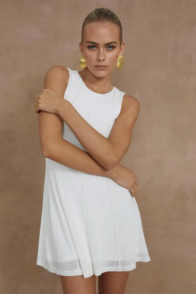 Runaway The Label Mini Dresses EOS MINI DRESS Ivory 8211 Women