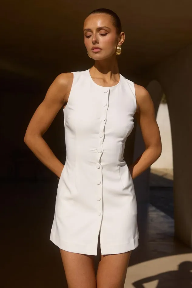 Runaway The Label Mini Dresses TYLA MINI DRESS White 8211 Women