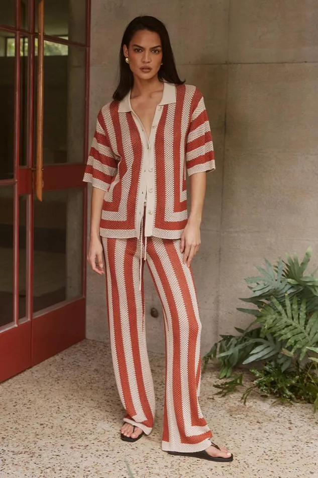 Runaway The Label Pants ZIGGY PANT Terracotasand 8211 Women