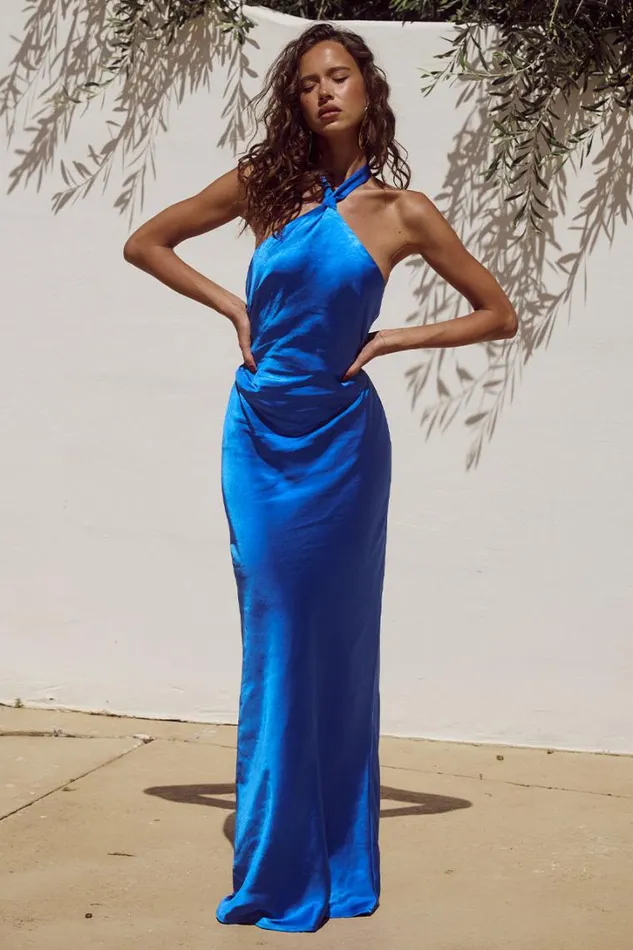 Runaway The Label Race Day Dresses KEALORA MAXI DRESS Royal 8211 Women