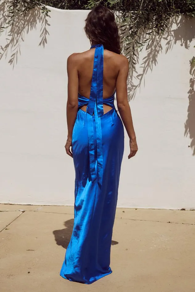 Runaway The Label Race Day Dresses KEALORA MAXI DRESS Royal 8211 Women