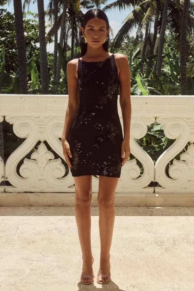 Runaway The Label Sequin Dresses MARGIE MINI DRESS Black 8211 Women