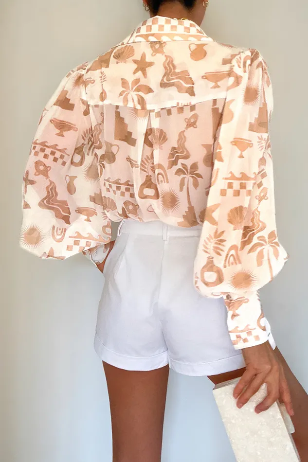 Runaway The Label Shirts and Blouses FLEETWOOD BLOUSE Cove White 8211 Women Runaway The Label Shirts and Blouses FLEETWOOD BLOUSE Cove White 8211 Women