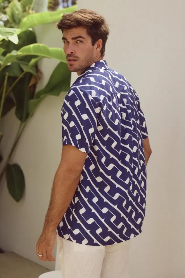 Runaway The Label Shirts MASON SHIRT Navy 8211 Men