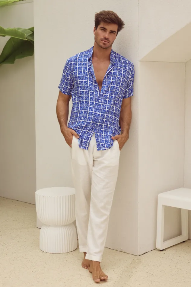 Runaway The Label Shirts MOORE SHIRT Ascend Blue 8211 Men