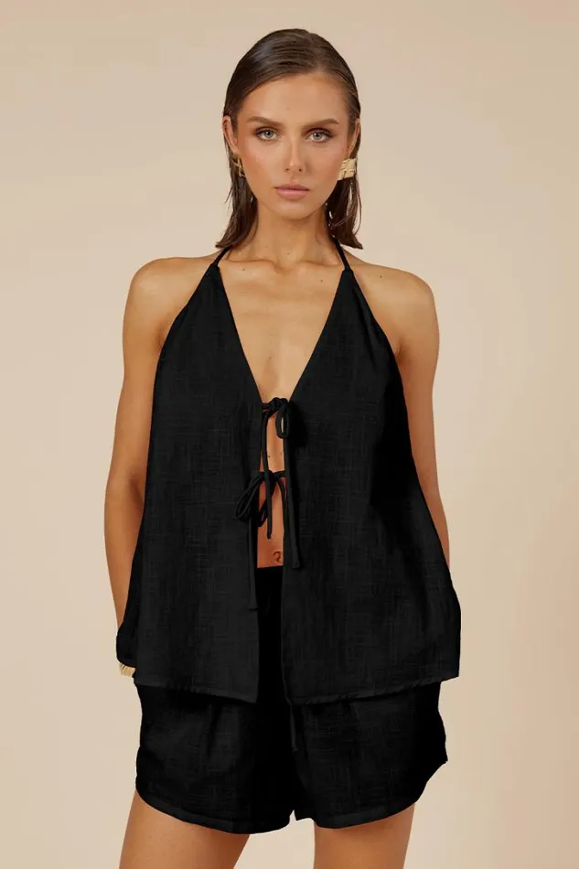 Runaway The Label Summer Sets OCTAVIA TOP Black 8211 Women