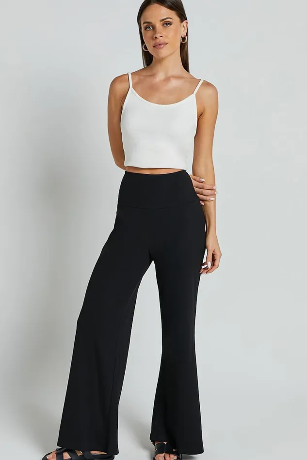 Sammie Pants 8211 Jersey High Waisted Wide Leg Pants In Black Women Showpo Curve Clothes Sammie Pants 8211 Jersey High Waisted Wide Leg Pants In Black Women Showpo Curve Clothes