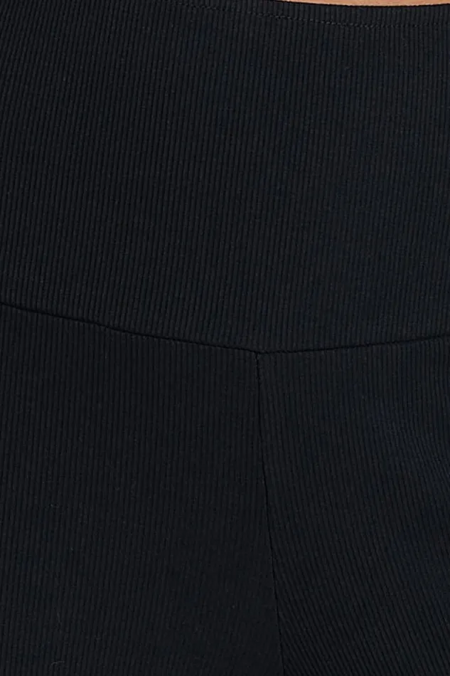 Sammie Pants 8211 Jersey High Waisted Wide Leg Pants In Black Women Showpo Curve Clothes