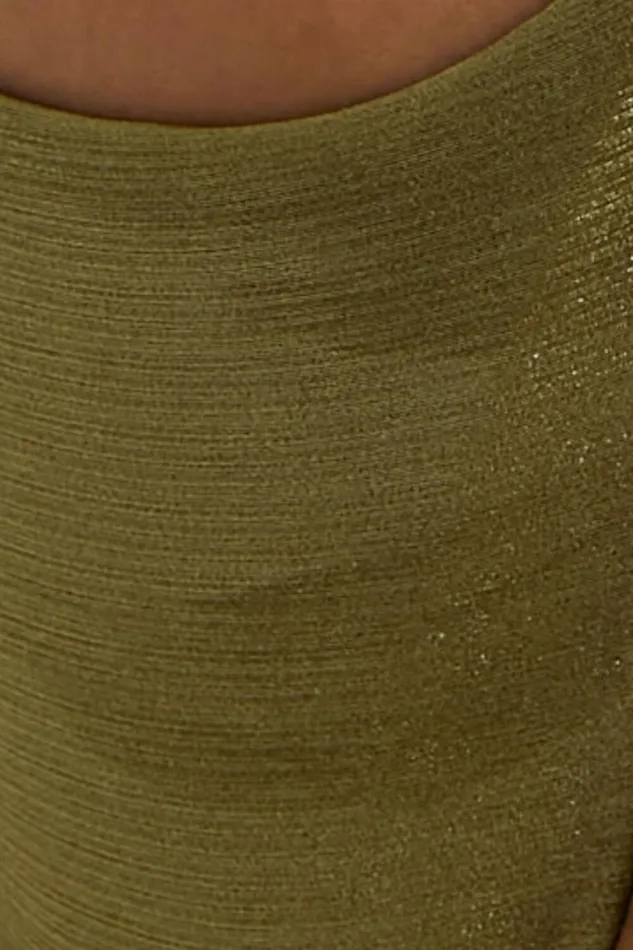 Sandy Bottoms 8211 Elastic Side Bottoms In Olive Women Showpo Swimwear