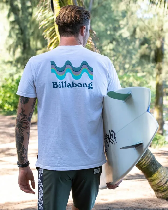 Segment Short Sleeve TShirt White Men Billabong TShirts
