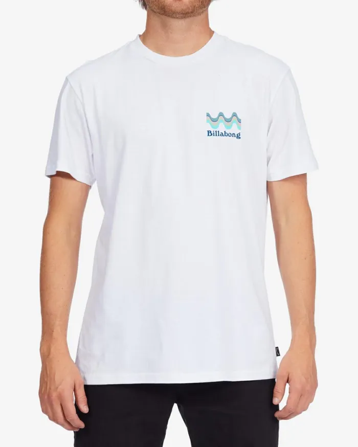 Segment Short Sleeve TShirt White Men Billabong TShirts