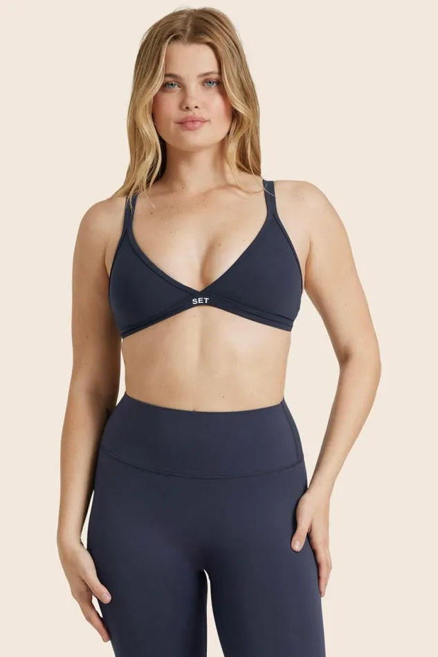 SET ACTIVE Activewear AIRLUXE BREATHE TRIANGLE BRA 8211 SPADES 8211 Women