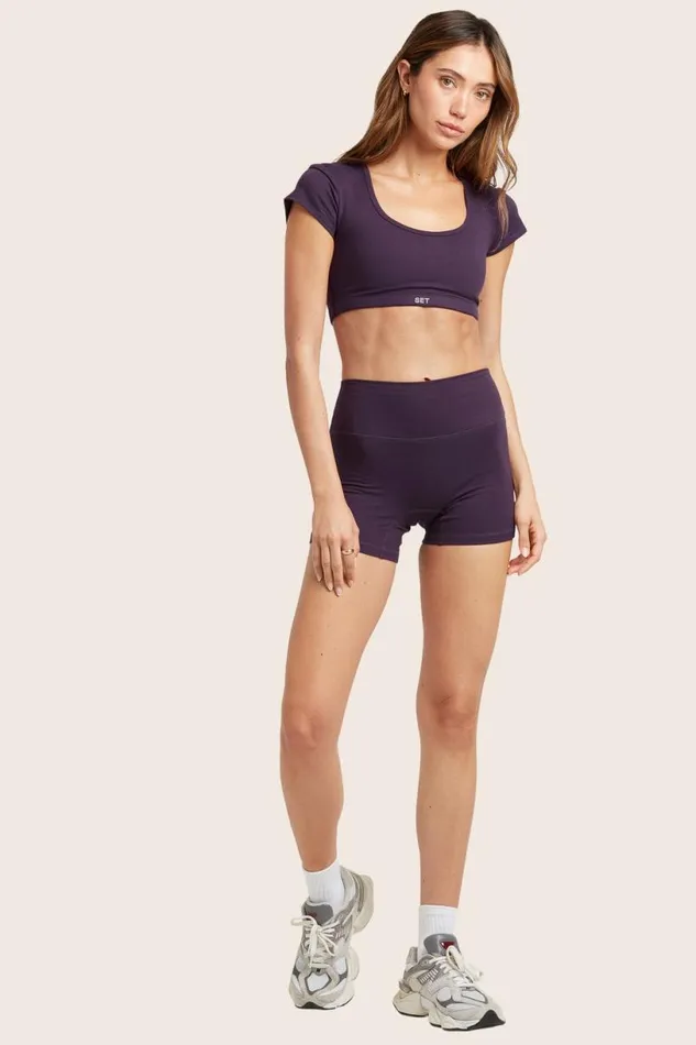 SET ACTIVE Bottoms FORMCLOUD CLOUD SHORTS 8211 PLUM 8211 Women