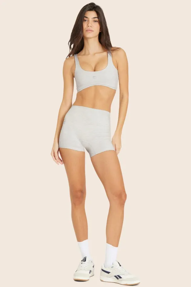 SET ACTIVE Bottoms FORMCLOUD REEBOK X SET CLOUD SHORTS 8211 HEATHER GREY 8211 Women