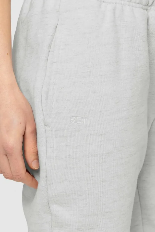 SET ACTIVE Bottoms HEAVYWEIGHT SWEATS DRAWSTRING SWEATPANTS 8211 HEATHER GREY 8211 Women