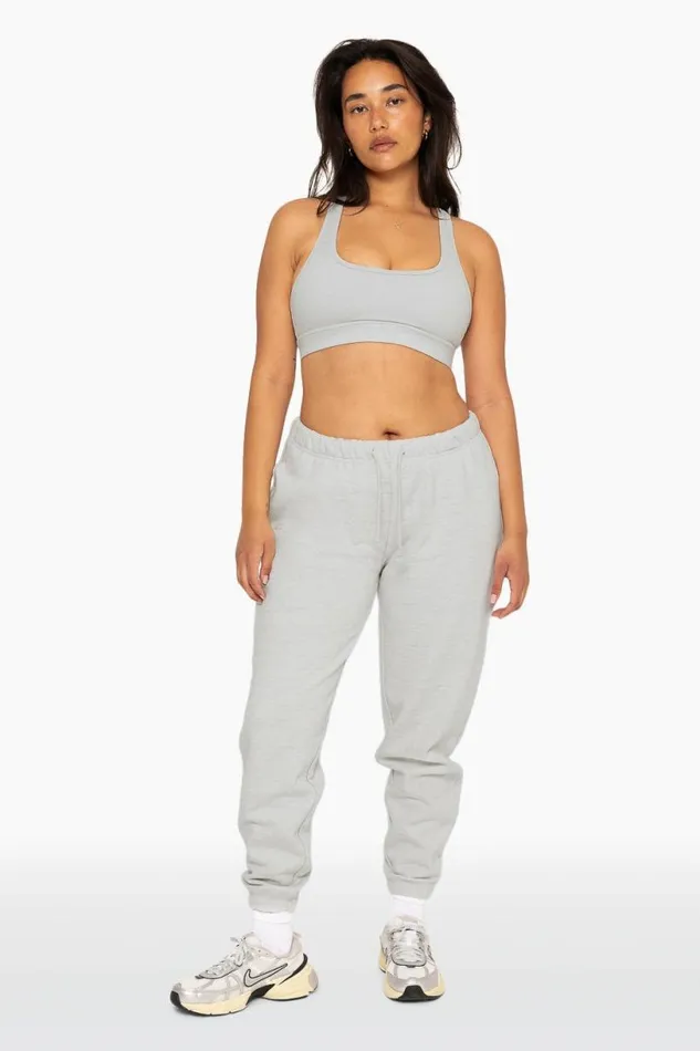 SET ACTIVE Bottoms HEAVYWEIGHT SWEATS DRAWSTRING SWEATPANTS 8211 HEATHER GREY 8211 Women