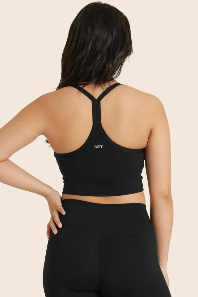 SET ACTIVE Bras SPORTBODY SPORTY Y CAMI BRA 8211 ONYX 8211 Women